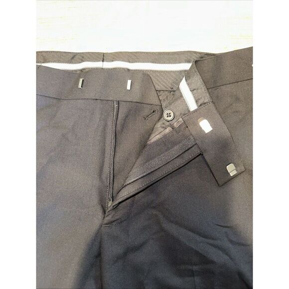 Nordstrom Rack Trim Fit Dress Pants. Size 36x37. Raw Hem Black. NWOT. T - Picture 3 of 10